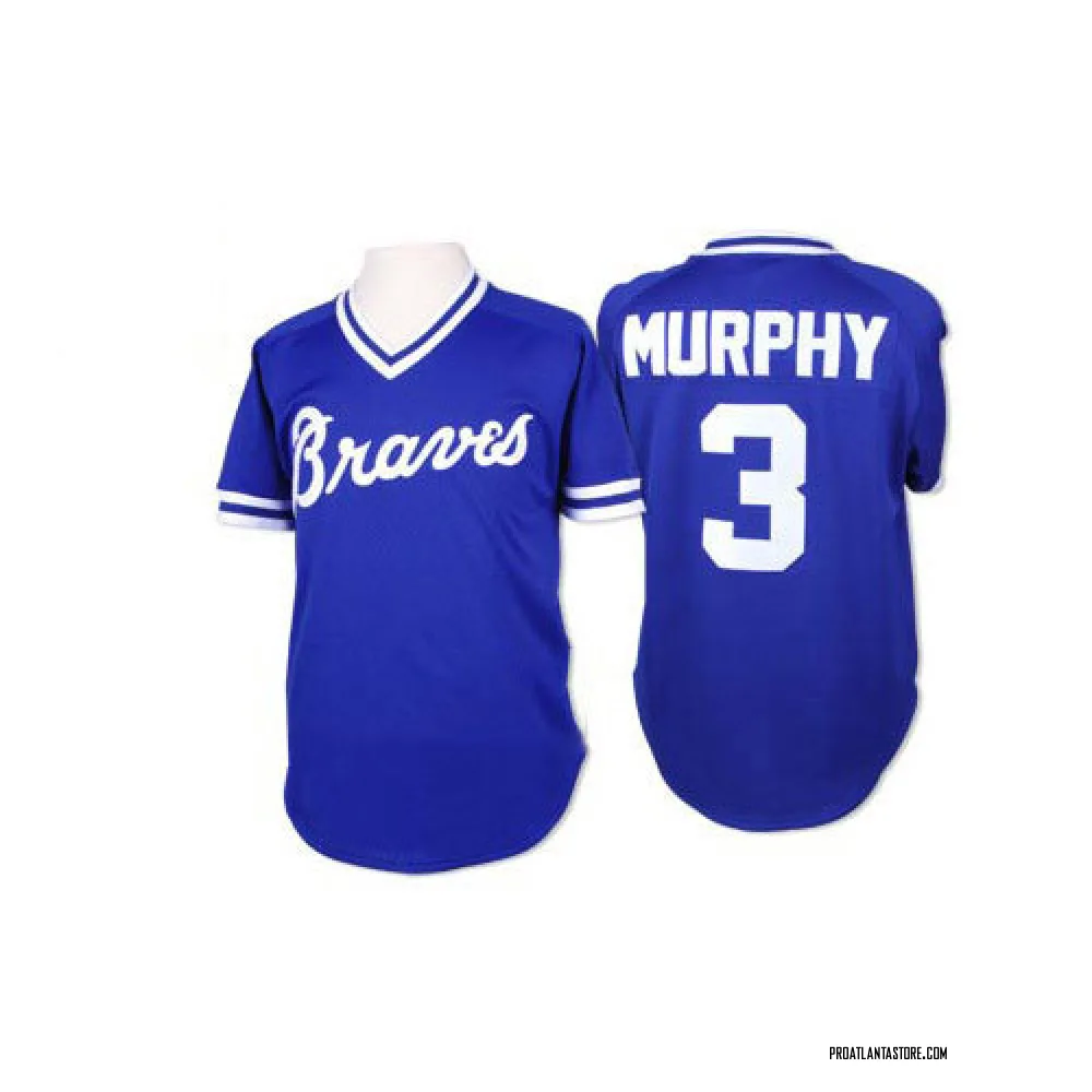 Atlanta Braves #3 Dale Murphy Light Blue Throwback Jersey on sale