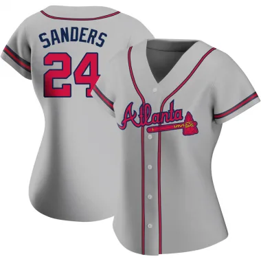 Deion Sanders Youth Atlanta Braves Alternate Jersey - Cream Replica